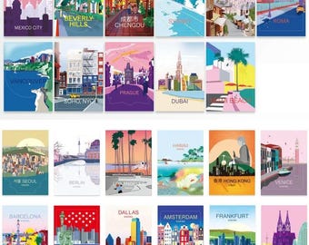 Rimowa City Luggage Sticker Collection – Travel Madrid, Miami, Hong Kong, Amsterdam & More!
