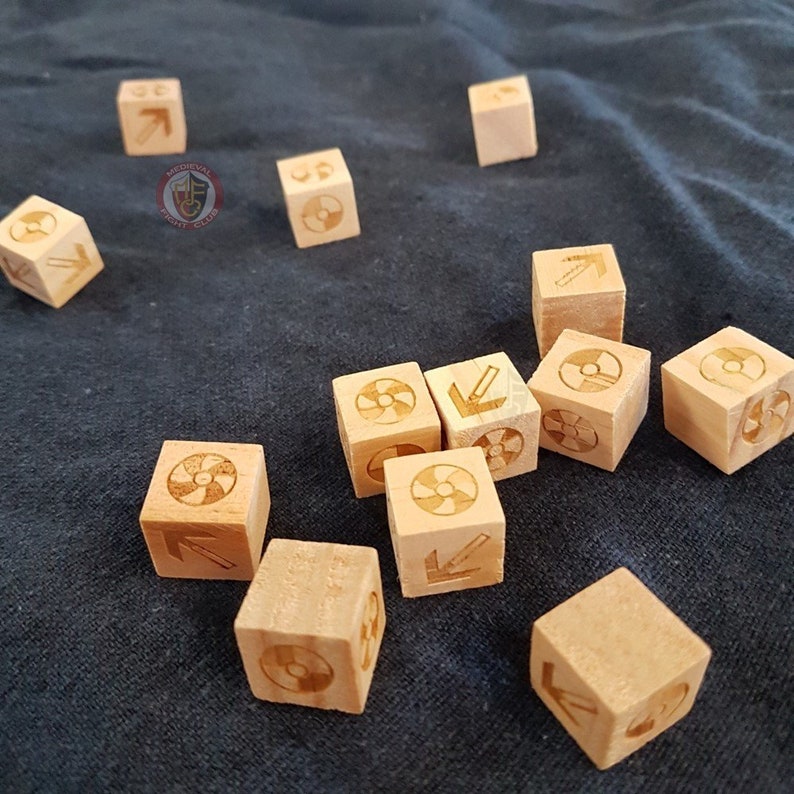 Spjor & Skjoldr viking Dice Game WOODEN in Pouch Etsy Australia