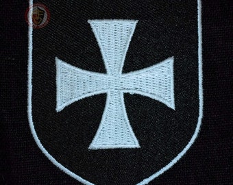 Knights Hospitaller Embroided Crusader patch of St John