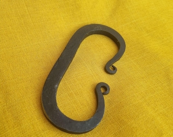 Handforged High Carbon Steel Flint Striker, Bushcraft Fire Starter