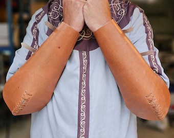 Hard Leather Armguards for combat
