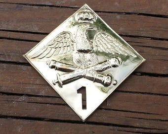 Shako Plate 1806 artillery pattern Regiment 1