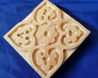 Wooden printing block (large)  - Rosette