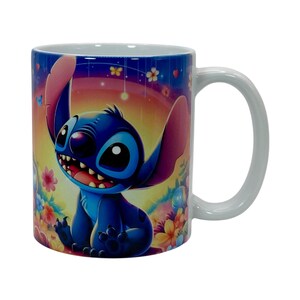 Stitch Ceramic Mug: 11oz Ceramic Lilo and Stitch Cup with Gift Box. Made in Ireland image 3