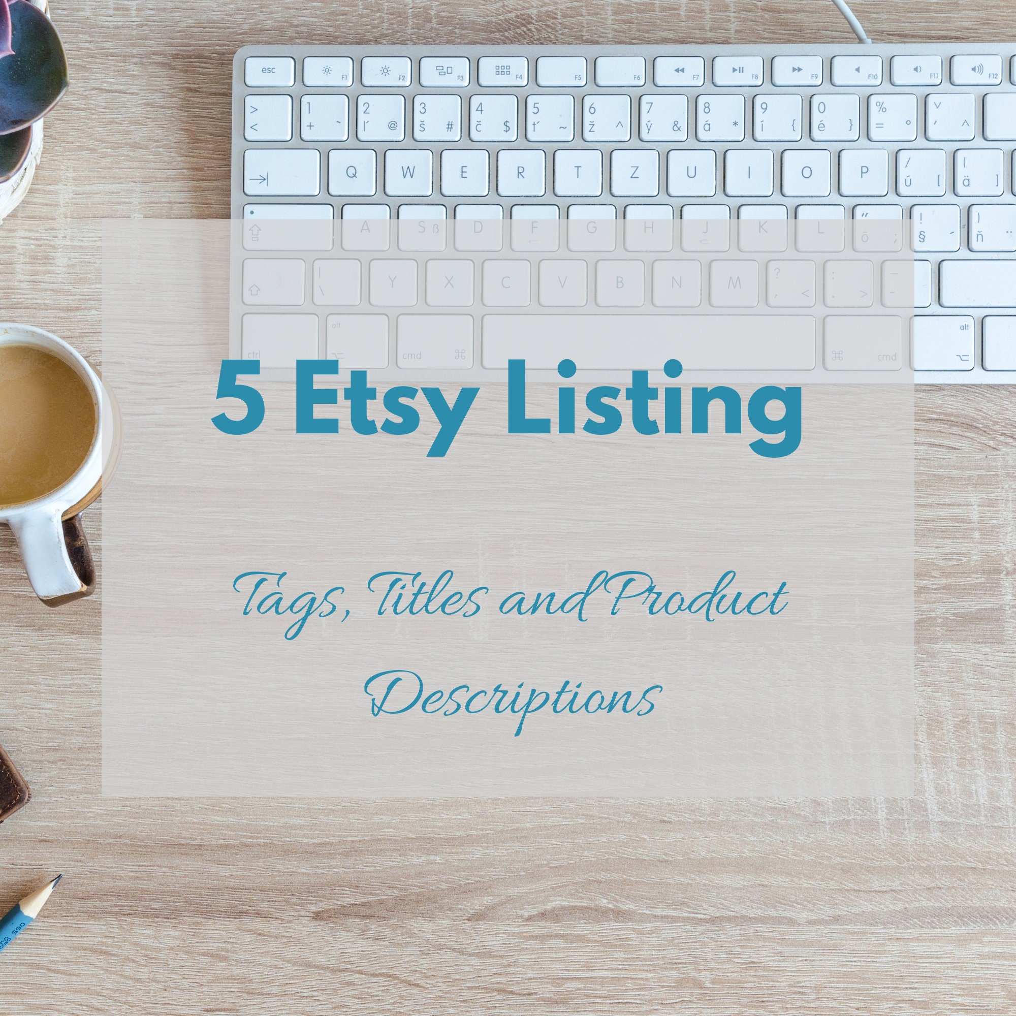 Etsy Title Tags and Description for 5 Product Listings SEO Etsy