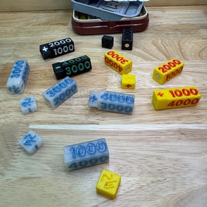 Ein Stück TKG Power Counters - Plus Minus Magnetisch & Rotierend - 2 Pack - 3D Gedruckt - Benutzerdefinierte Farben
