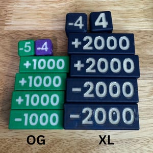 Compteurs XL TCG imprimés en 3D - XL - One Piece, Magic the Gathering, Disney Lorcana, compteurs Union Arena