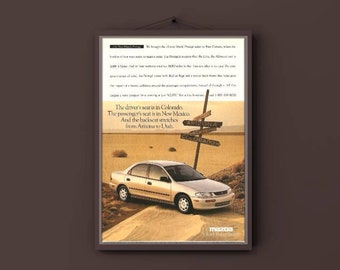Mazda Protege print advertisement