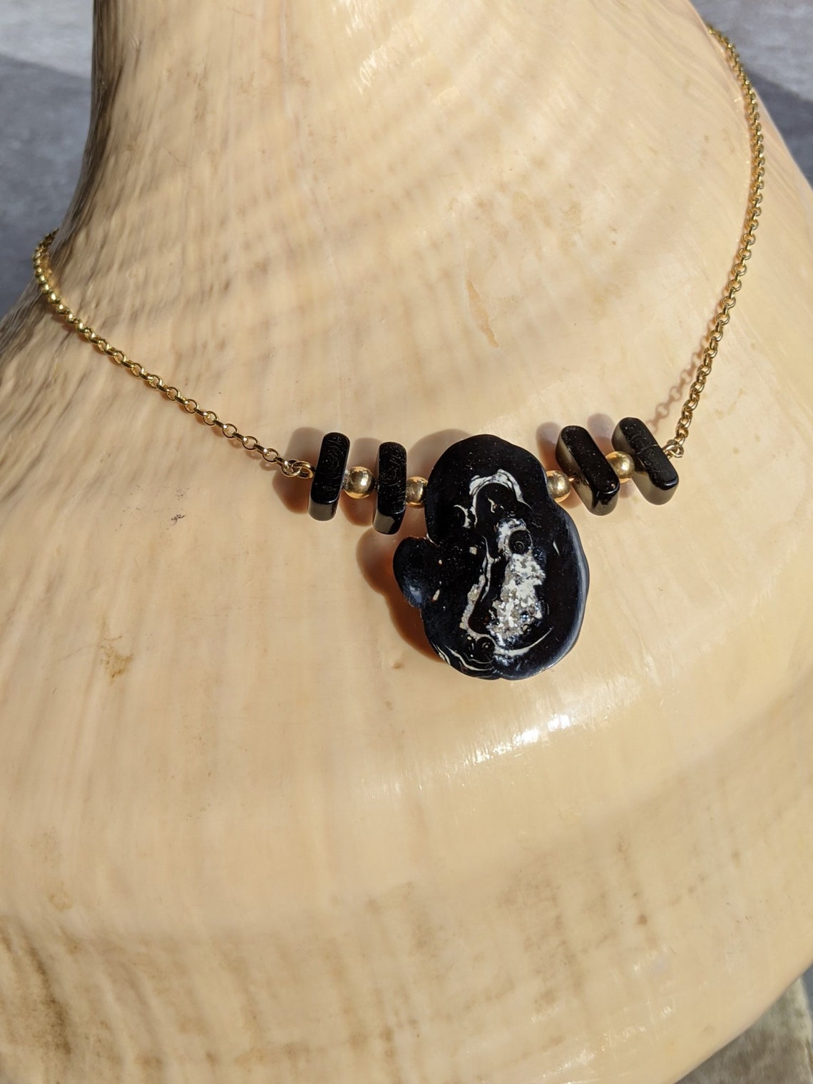 Artisan Genuine Hawaiian Vintage Black Coral 20 Inch Necklace Etsy
