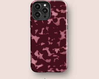 Vågigt sköldpaddsrosfodral för iPhone, Galaxy och Pixel, Acaso Designs