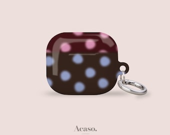 Blurry Polka Dots AirPods Case for AirPods 1, 2, 3, 4 & Pro 1, 2, 3