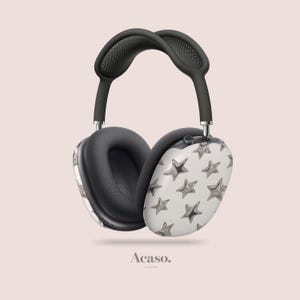 3D Stars AirPods Max Covers For Apple AirPods Max, Cute Aesthetic Premium Snap-On Cases