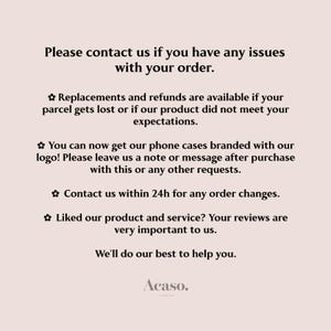 a sign that says please contact us if you have issues with your order