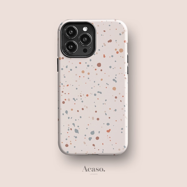 Speckled June Phone Case for iPhone, for Samsung and Google Pixel, All Models | Minimal Phone Case, Confetti, Pastel, Ink Pattern