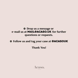 text that instructs viewers to drop a message or e-mail at a specific address for further questions or requests. It also encourages followers to tag their case at a particular address, and thanks them for their support. The image does not contain any text that is too long or repetitive, and it does not describe individual elements of the image.