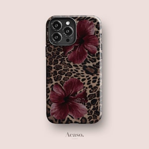 Coque de portable Leo Hibiscus : coques d'iPhone à fleurs tendance