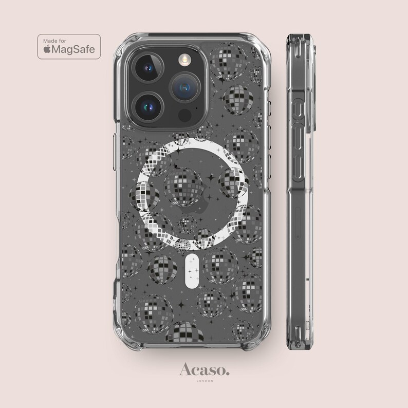 Disco Ball Impact Resistant Clear Case for iPhone 17, 16, 15 & 14 image 2