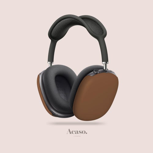 Brown Airpods Max Covers – Snap-on Hard Shell Ear Cup Cases (gloss