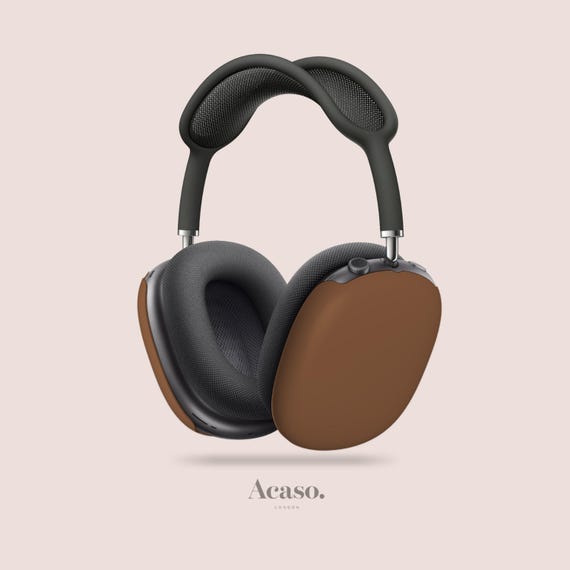 Brown Airpods Max Covers – Snap-on Hard Shell Ear Cup Cases (gloss