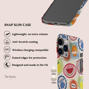 Fruit Stickers Case for iPhone 16 Pro, iPhone 15, Pixel 9 Pro, Cases for Galaxy S25 & More Unique Designs by Acaso image 3