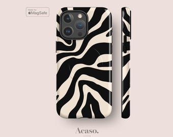 Zebra MagSafe Tough Case for iPhone 17, 16, 15, 14 & 13 Series