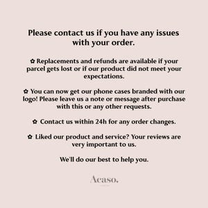 a sign that says please contact us if you have issues with your order