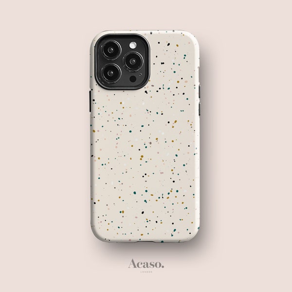 Sprinkled Kale Phone Case for iPhone, for Samsung and Google Pixel, All Models - Minimal Dots, Speckled Pattern