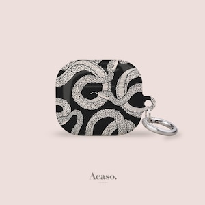Black Snakes Airpods Case for Airpods Pro 1, Pro 2, Airpods