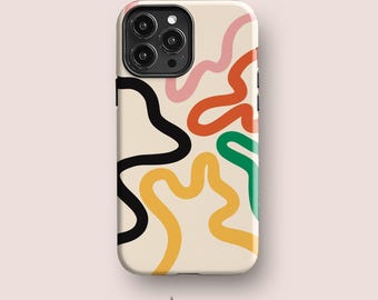 Organic Lines Case for iPhone, Galaxy & Pixel Devices, Original Line Art Phone Cases