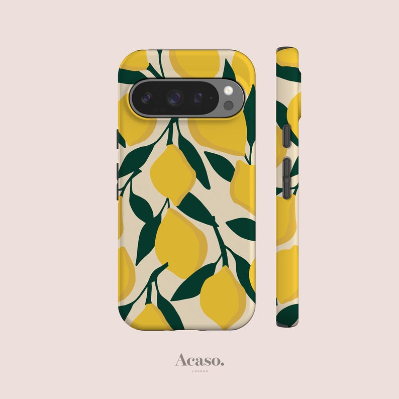 Lemons Pixel Phone Case for Series 10, 9, 8, 7, 6 image 1