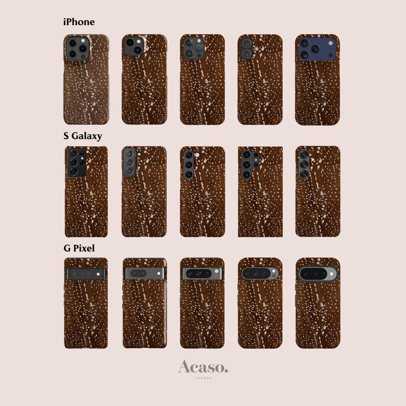 Bambi Spots Case for iPhone 16, Galaxy S25, Pixel 9 Series & More Animal Print Fall Phone Cases image 2
