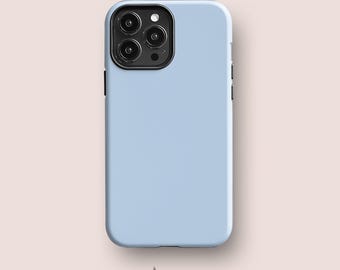 ICE WATER BLUE Phone Case for iPhone, for Samsung and Google Pixel, All Models | Plain Phone Case, Block Colour, Blue Case