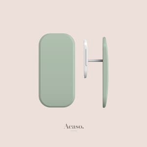 Lily Green Phone Grip for iPhone & Android - Sticky Phone Holder and Stand in Mint Green