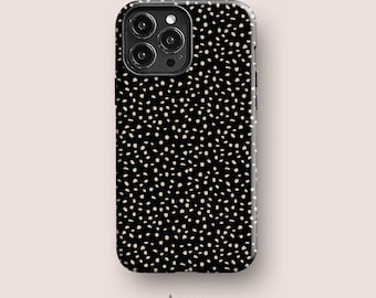 Black Mini Dots Phone Case for iPhone, Galaxy & Pixel Series