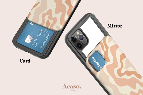 Wennen aan Ecologie handleiding ABSTRACT WAVY Credit Card en Mirror Phone Case iPhone Hoesje - Etsy België