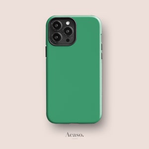 Cool Green Case for iPhone 15 Pro, iPhone 14 Pro, iPhone 13 Mini, iPhone 11 & More Solid Colour Phone Cases