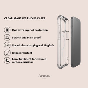 Wonky Stars MagSafe Clear iPhone 15 & 14 Case Impact Resistant Phone Case for iPhone 15 and 14 Series Only image 3