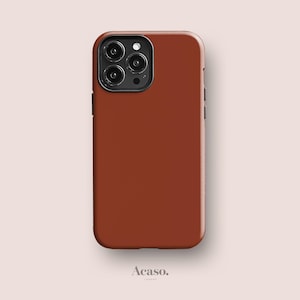 Autumn Glaze Phone Case for iPhone 16e, for Galaxy S24 FE, Pixel 9A & More Solid Colour Fall Phone Cases