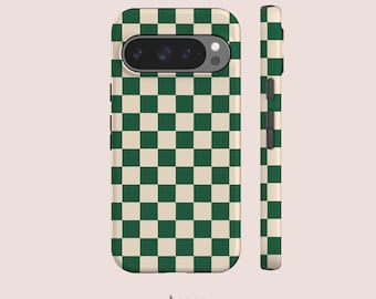 Green Checkers Tough Case for Google Pixel Series