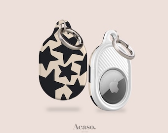 Stars AirTag Cover with Keyring Holder & More Apple AirTag Cases for Luggage, Bags and Pet Collars