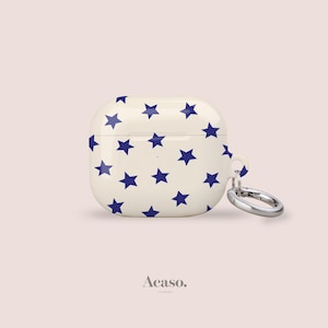 Blue Stars AirPods Cover for AirPods Pro 1,2 and AirPods 1, 2, 3, 4 Generations & More Apple AirPod Cases By Acaso London