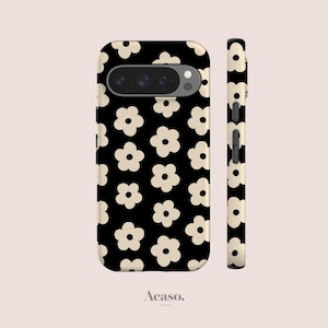 Retro Blommor Pixel Mobilskal, Tåligt Skyddande Mobilskal bild 1