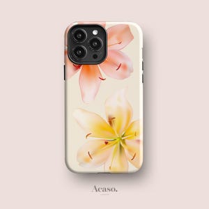 Lily Flower Case for iPhone 15, iPhone 14, iPhone 13, iPhone 12, iPhone 11 & More Trendy Floral Phone Cases