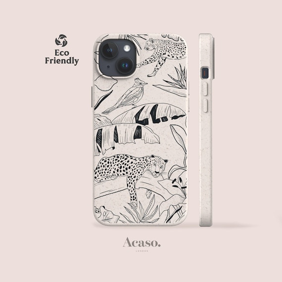 Eco-Friendly Case for iPhone 16, for Galaxy S25 & More Biodegradable Cases Made with Bamboo