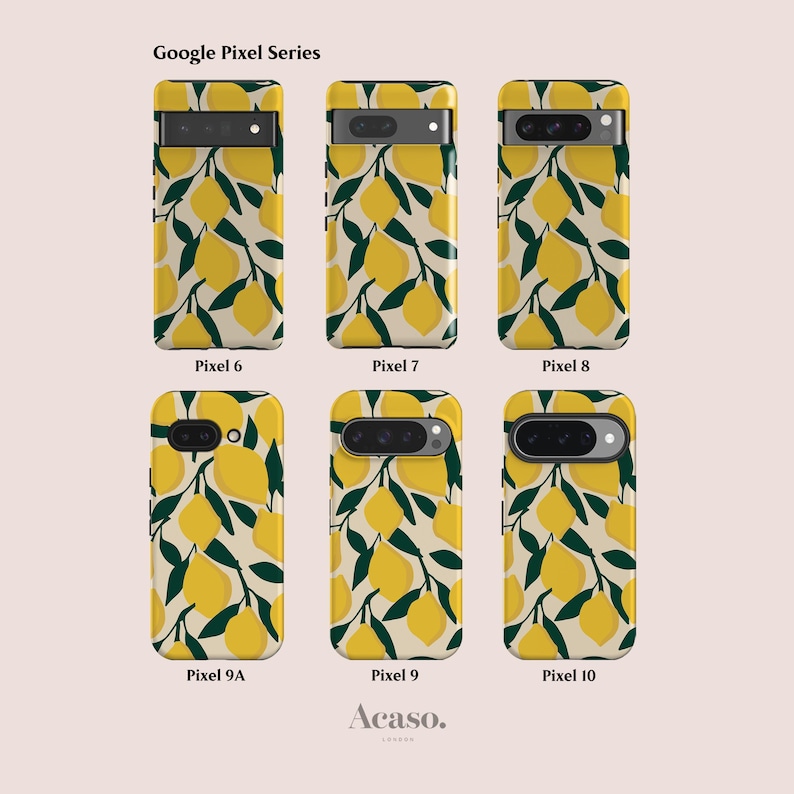 Lemons Pixel Phone Case for Series 10, 9, 8, 7, 6 image 2