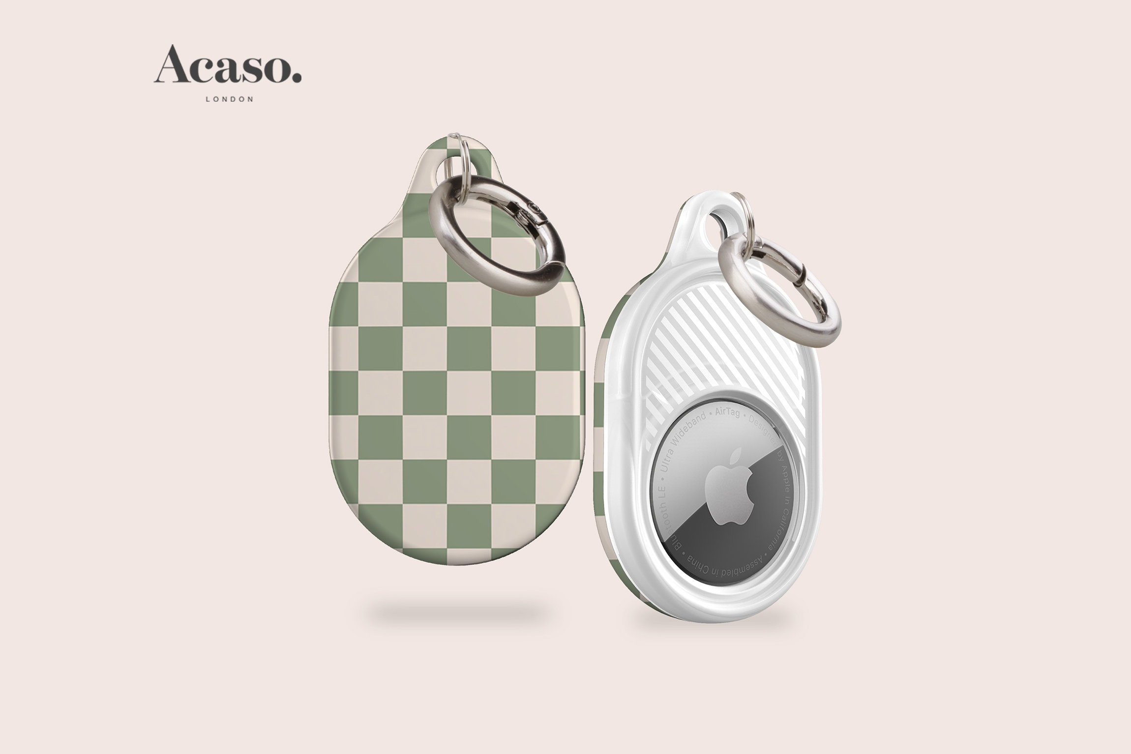 AirTag HOLDER Checkered Apple Air Tags for Luggage AirTag 