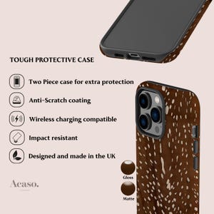 Bambi Spots Case for iPhone 16, Galaxy S25, Pixel 9 Series & More Animal Print Fall Phone Cases image 4