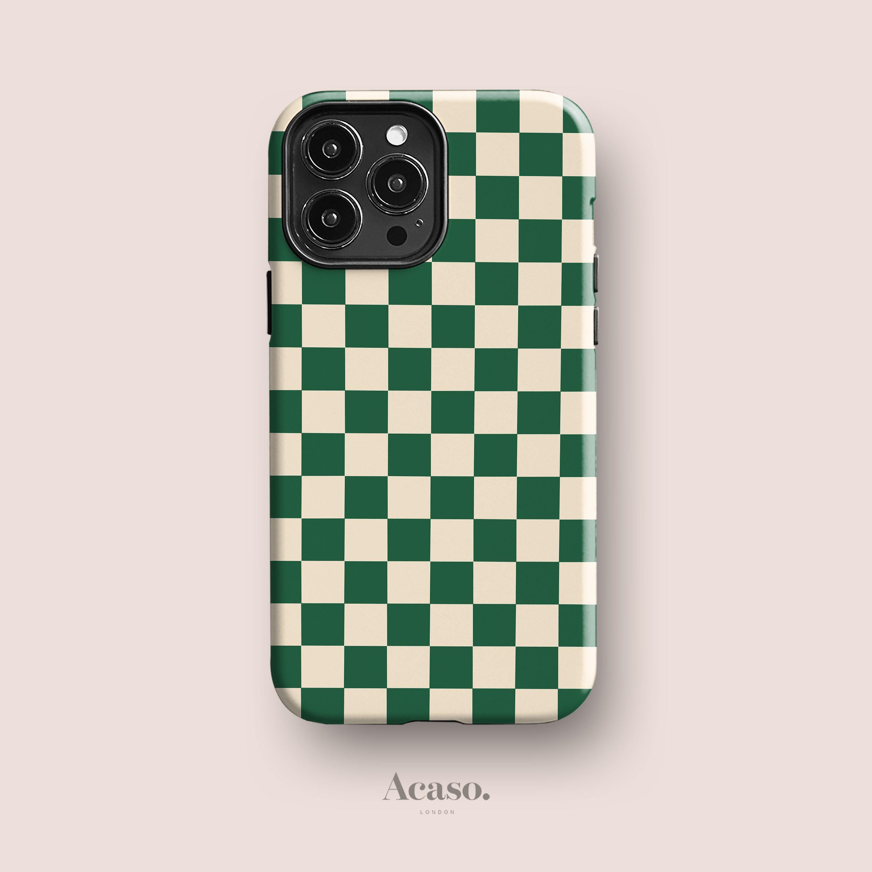 GREEN HOPE Checkered Phone Case for iPhone 13, iPhone 14 Pro