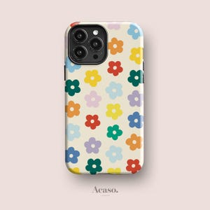 Colorful Daisy iPhone Case, Floral Design