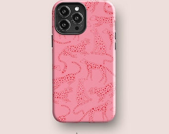 Pink Cheetah Case For iPhone 17, iPhone 16, iPhone 15, iPhone 14 & More Cute Leopard Phone Cases